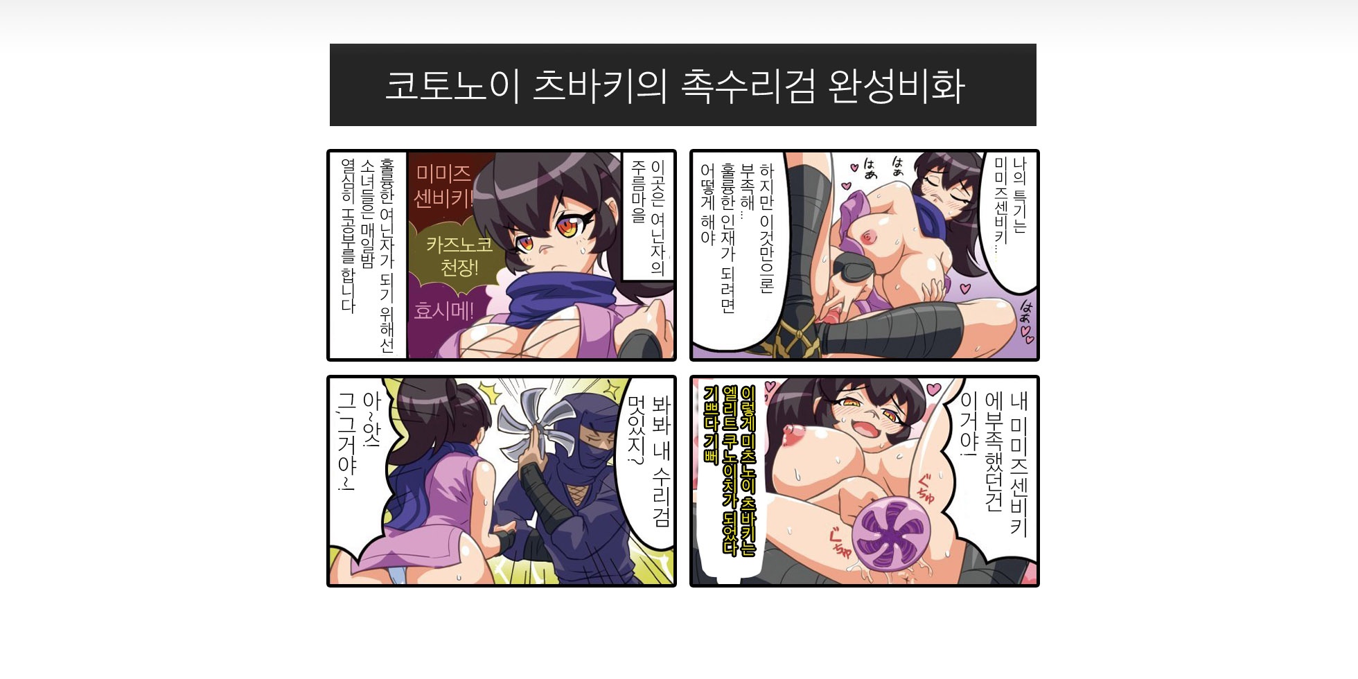 수리검 블랙 하드 설명