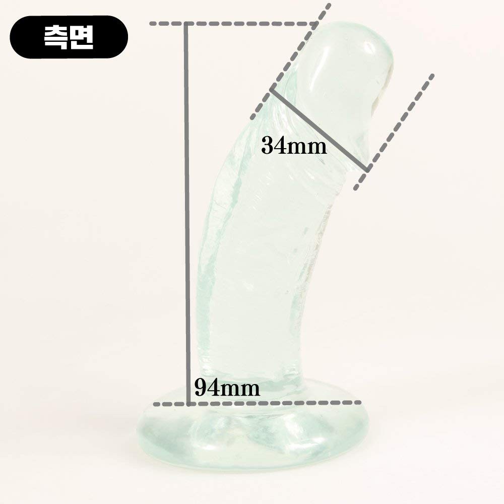 말랑말랑 리얼 클리어 딜도 9cm 설명