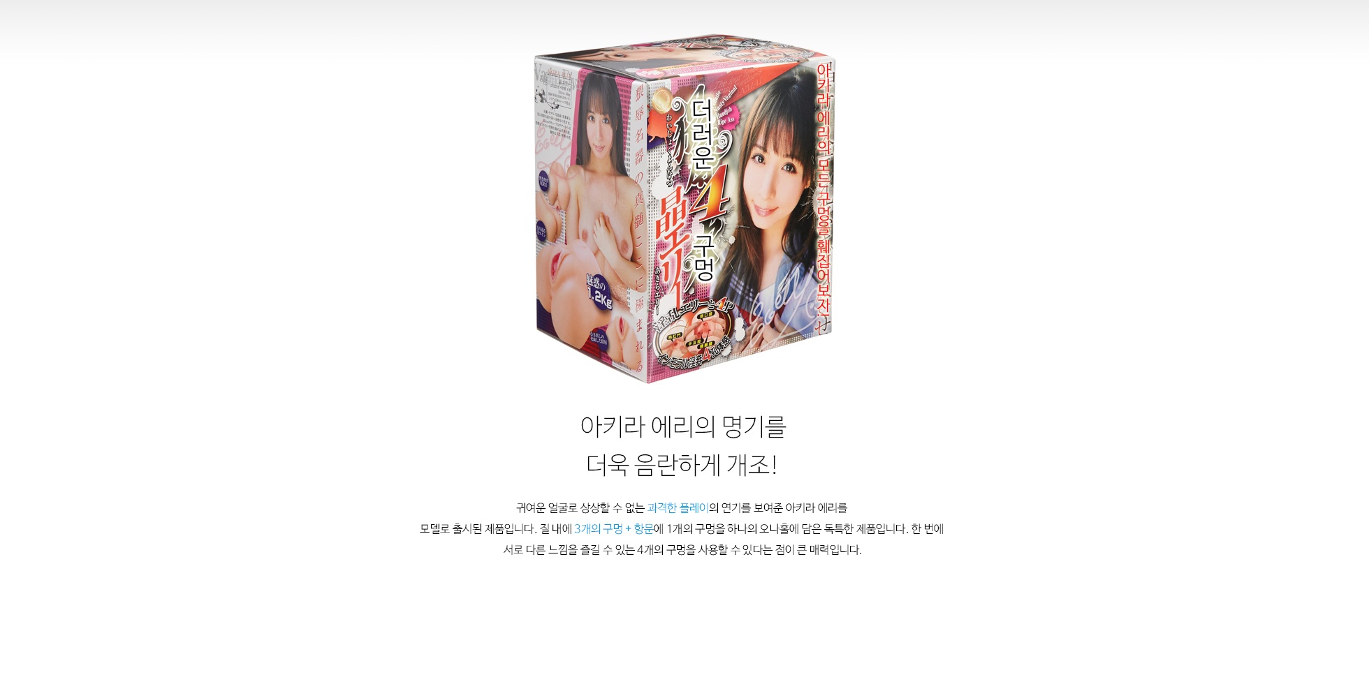 아키라 에리의 명기 4개의 구멍 설명