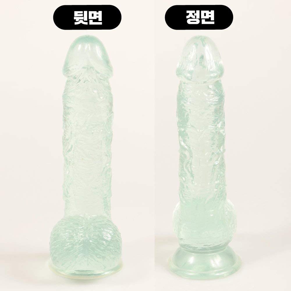 말랑말랑 리얼 클리어 딜도 14cm 설명