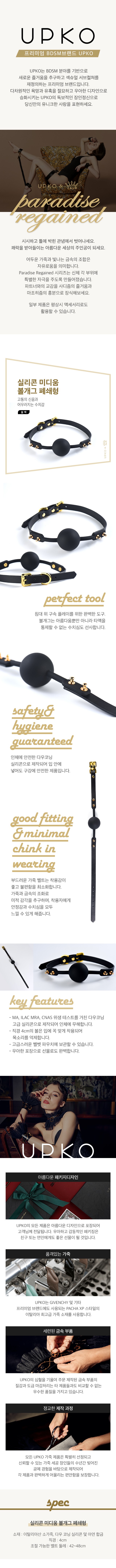 실리콘 미디움 볼개그 폐쇄형 설명