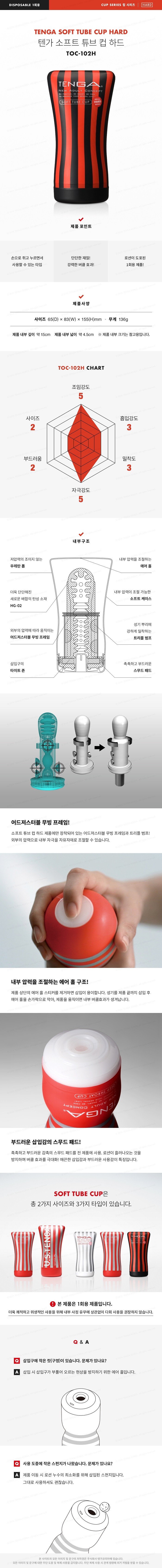 소프트 튜브 컵 하드 설명