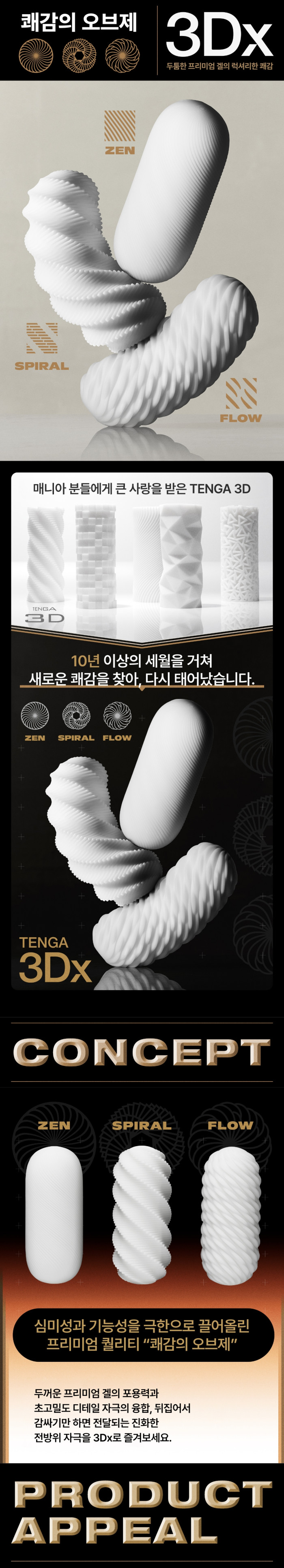 텐가 3Dx 스파이럴 설명